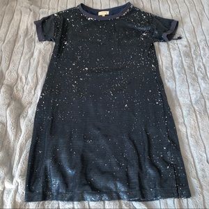 Anthropologie Moulinette Soeurs Sequin Navy Dress